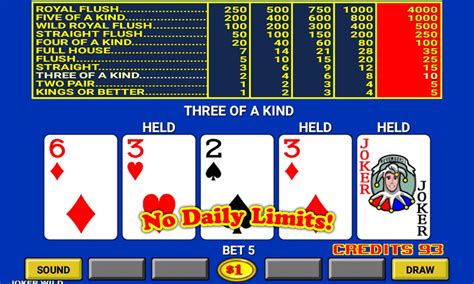 free video poker at harrah's.
